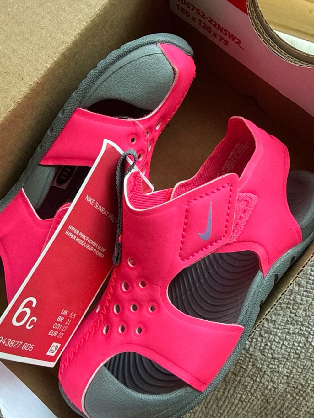Nike Kids' Hyper Pink Water-Friendly Sandals